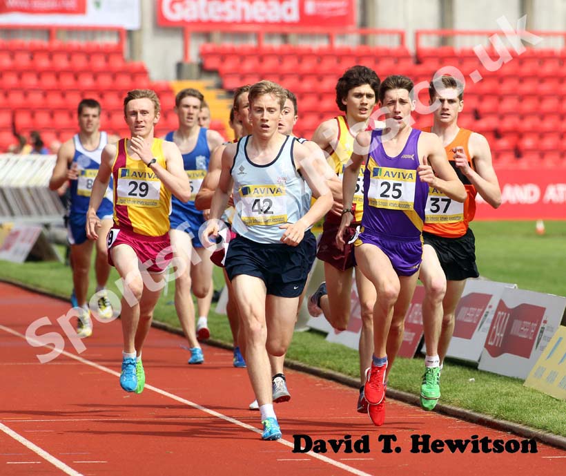 Cameron Boyek (Durham) in the Senior Boys 1500 metres 